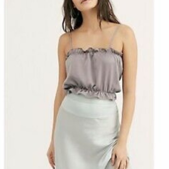 NWT free people into it square neck crop top - Picture 3 of 4